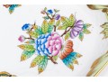 Small Herend Queen Victoria Hand Painted Porcelain Twin Handled Tray  