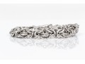 Sterling Silver Handsome Chunky Byzantine Style Bracelet