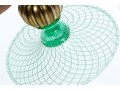 Murano Green And White Net Pattern Tall Pitcher 