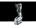 Baccarat R.Rigot Striking Kneeling Nude Figure, Boxed