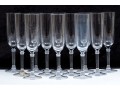 Set Of 12 Tiffany & Co. Vintage Crystal Flutes
