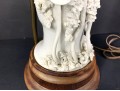 Unusual Vintage Signed Chinese Porcelain Guanyin Blanc De Chine Figure Mounted As A Lamp