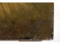 Edward Castiglione (Am., CT, 1948-2010 Modernist Oil On Canvas, Concoidal Abstract