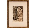 Jacques Weismann (France, 1878-1962) Graphite Drawing On Paper,, View Of A Cathedral 