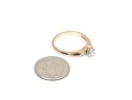 14k Yellow Gold Pretty Vintage Engagement Ring, App. 0.10 TCW, Size 6.25