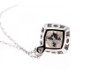 10K White Gold Necklace With Classic Bright White Pearl Pendant