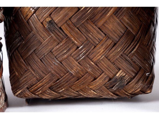 Trio Of Vintage Woven Basets