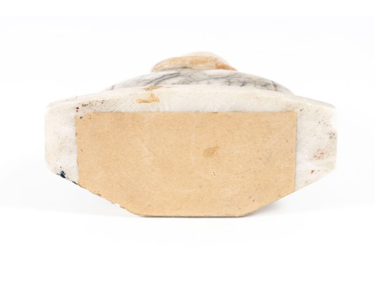 Small Jeanne D'arc Alabaster Bust Sculpture 