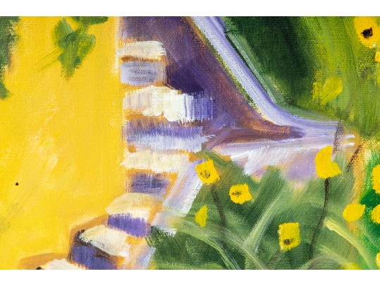 Hannah Cole Buie (American, B. 1955) Oil On Canvas Country Landscape