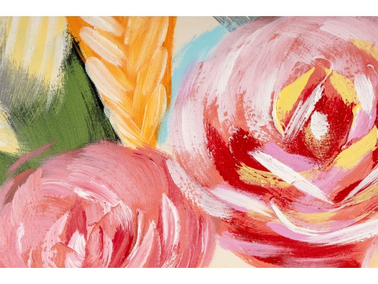 Oil On Canvas Floral Bouquet Wall Art