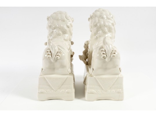 Decorative Porcelain Guardian Lions / Foo Dogs