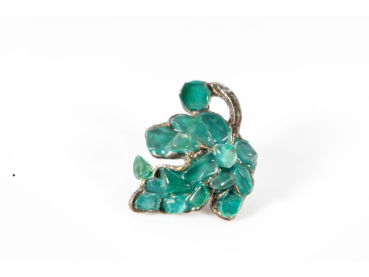 Natural Green Apatite Stone Earrings 