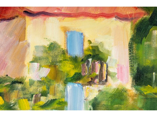 Hannah Cole Buie (American, B. 1955) Oil On Canvas Country Landscape