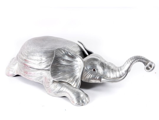 Arthur Court Designs Aluminum Elephant Serving Dish