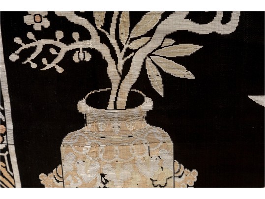 Chinese Embroidered Silk Panel/Tapestry