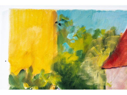 Hannah Cole Buie (American, B. 1955) Oil On Canvas Country Landscape