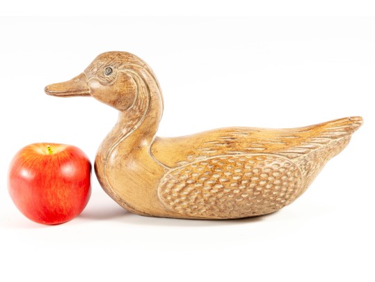 Heavy Wood Duck Decoy Carving