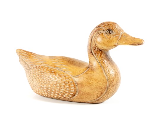 Heavy Wood Duck Decoy Carving