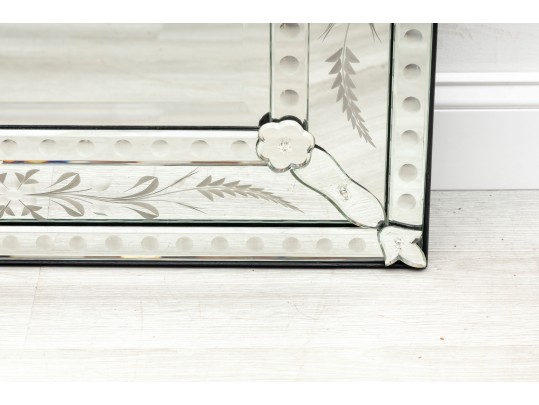 Large Venetian Glass Mirror 