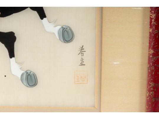 20th Century Kamakura Warrior SIlk Paintings
