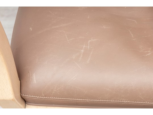 Pair Of Leatherette Accent Chairs By William Switzer