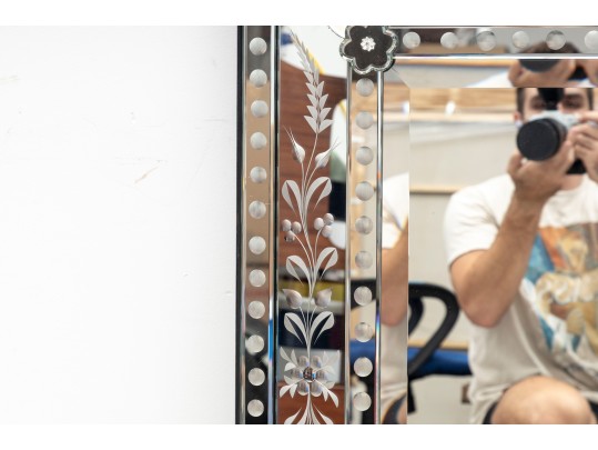 Large Venetian Glass Mirror 