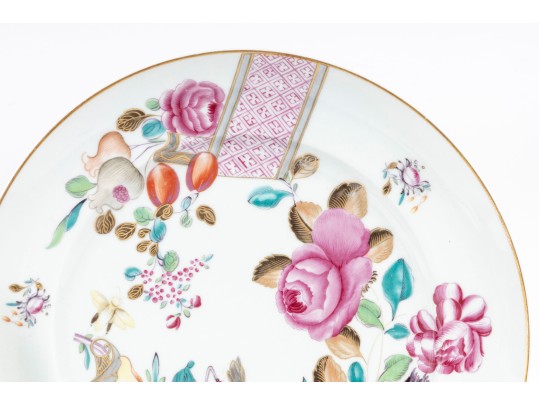 Six Vintage Mottahedeh Vista Alegre Floral Plates