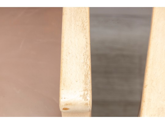 Pair Of Leatherette Accent Chairs By William Switzer