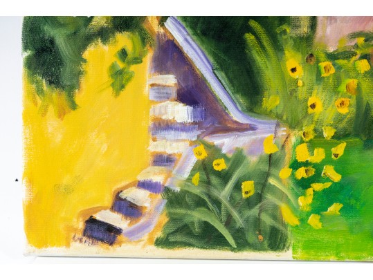 Hannah Cole Buie (American, B. 1955) Oil On Canvas Country Landscape