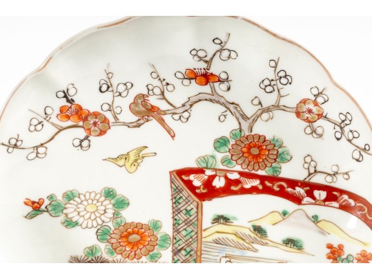 19th Century Japanese Kutani-Ware Plates & Bowl