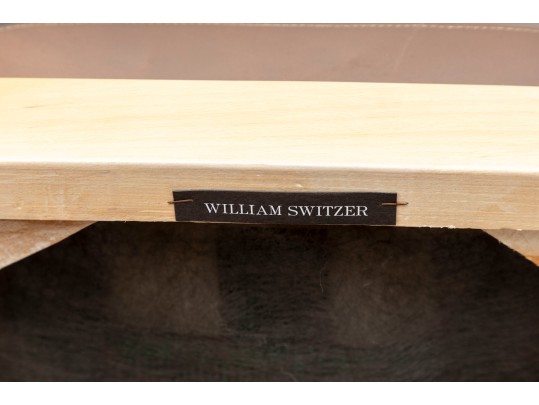 Pair Of Leatherette Accent Chairs By William Switzer