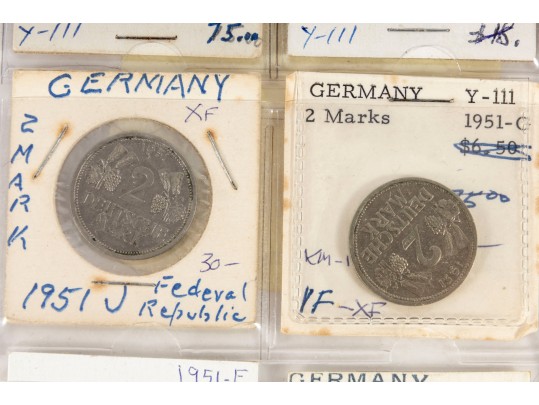 German 2 Mark Coins (12 Count)