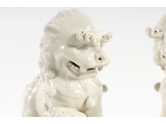Decorative Porcelain Guardian Lions / Foo Dogs