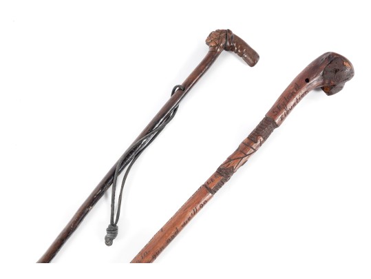 Two Vintage Woodcraft Canes 