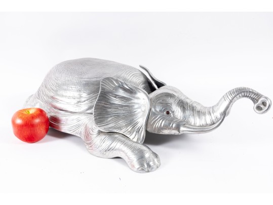 Arthur Court Designs Aluminum Elephant Serving Dish