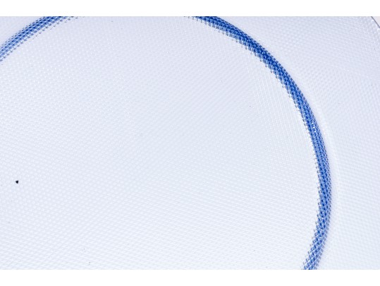 Four Stippled Blue Glass 13