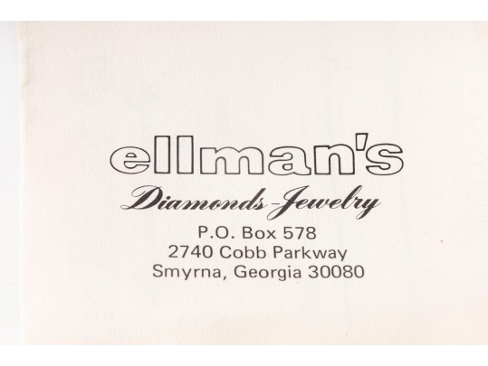 Vintage White Gold Single Diamond Tie-Tac