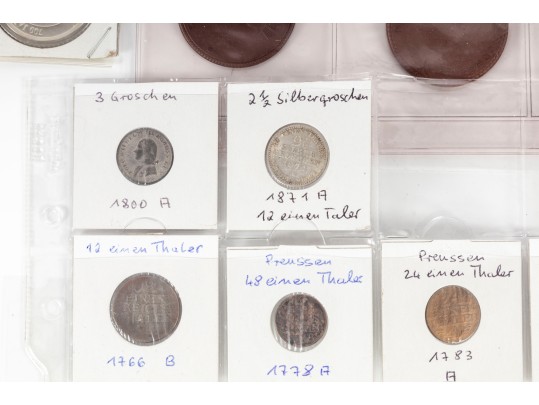 Assorted German Coin & Tokens (Mixed Material)