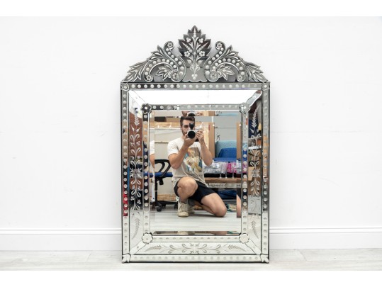 Large Venetian Glass Mirror 