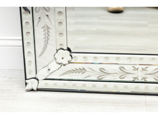 Large Venetian Glass Mirror 