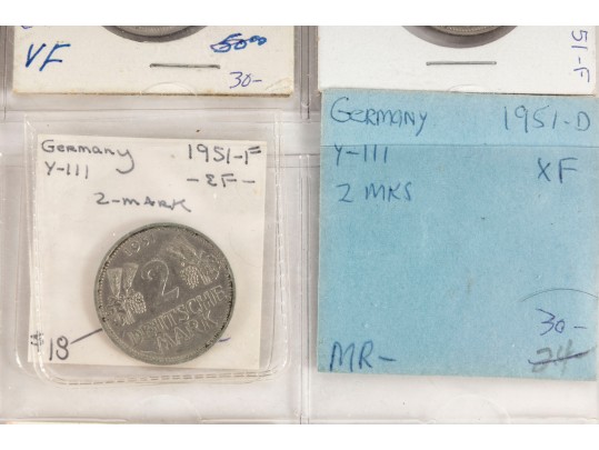 German 2 Mark Coins (12 Count)