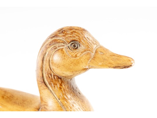 Heavy Wood Duck Decoy Carving