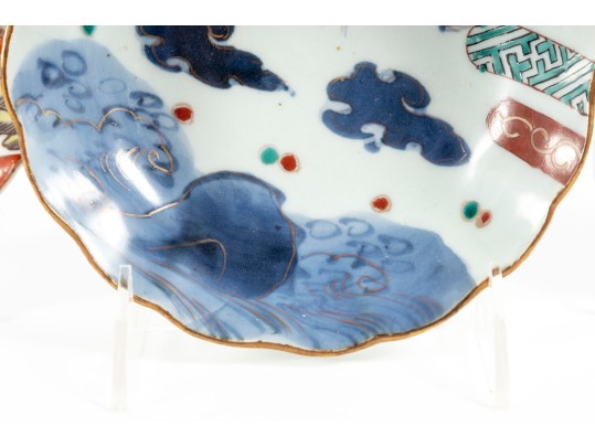 19th Century Japanese Kutani-Ware Plates & Bowl