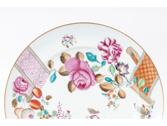 Six Vintage Mottahedeh Vista Alegre Floral Plates