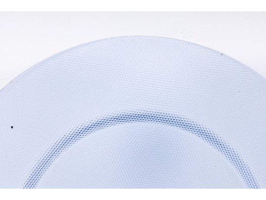 Four Stippled Blue Glass 13