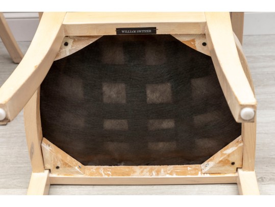 Pair Of Leatherette Accent Chairs By William Switzer