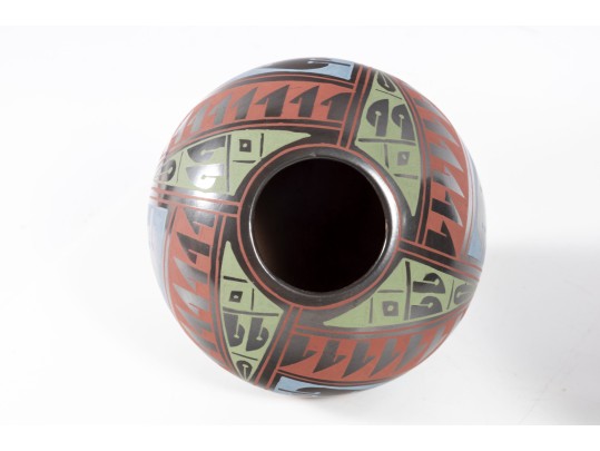 Trio Of Mata Ortiz Pottery Ceramic Vases