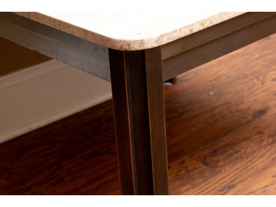 Heavy MCM Burnished Brass Coffee Table (Large)