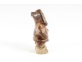 Inuit Carved Stoneware Pottery Sculpture