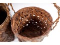Trio Of Vintage Woven Basets